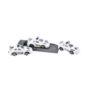 Kit Carrinho De Policia De Fricção 4 Peças - Ark Toys