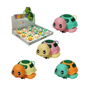 Tartaruga Movida á Corda Com Luz Colorida - Ouro Kids