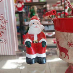 Papai Noel Decorativo De Cerâmica Sentado - Florarte