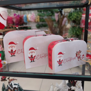 Conjunto De Maleta Natal Decorativo - Florarte