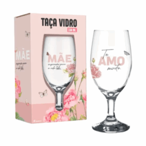 Taça De Vidro Windsor "Mãe Inspiração Para A Vida Toda" 330ml