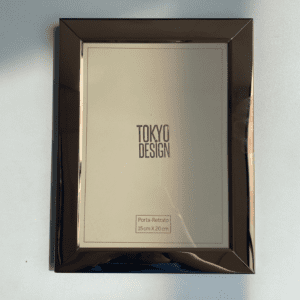 Porta Retrato de Aço Inox 15x20cm Rose Gold- Multiart