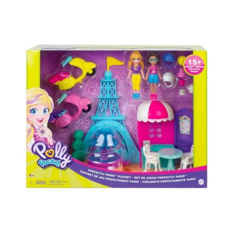 Playset - Polly Pocket - Polly e Shani - Caminhão de Sorvete - Mattel
