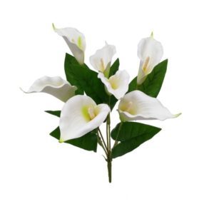 Flores Artificiais Copo De Leite Plástico