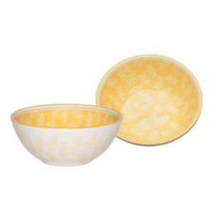 Tigela Flora Amarela 16cm - Oxford