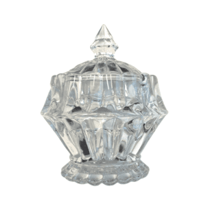 Potiche de Cristal Decorativo Transparente 8x12cm- D&A