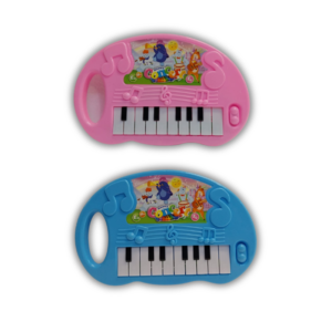 Teclado Musical Infantil 16 Teclas Cor Rosa E Azul -Toys Toys
